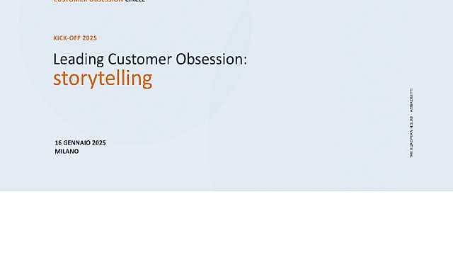 Leading Customer Obsession: storytelling