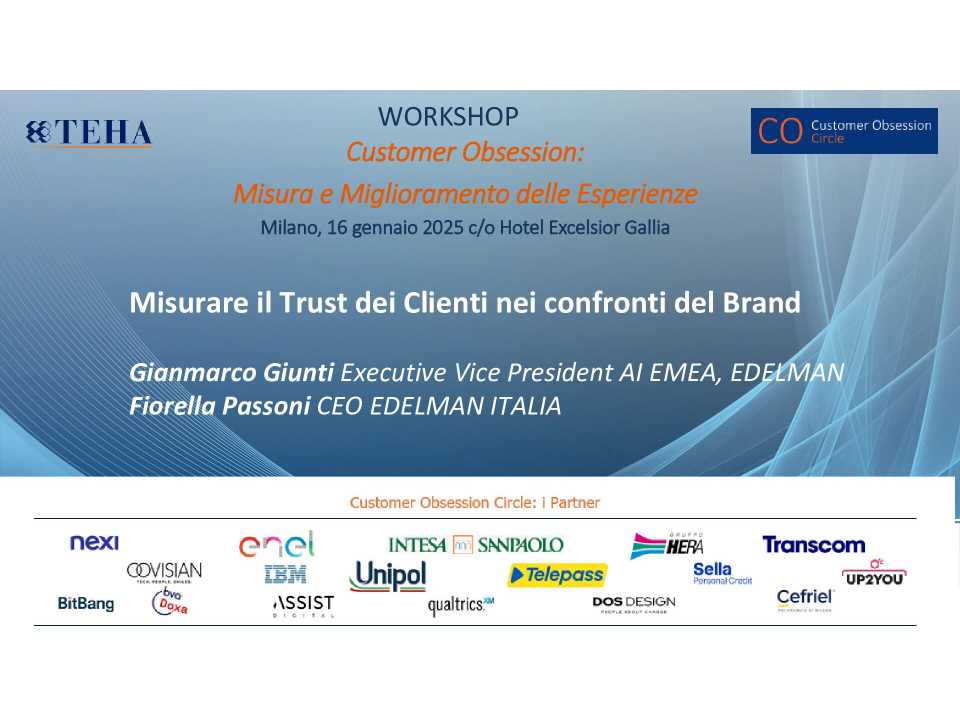 Misurare il Trust dei Clienti nei confronti del Brand