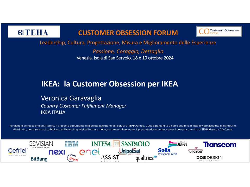 Ikea: la Customer Obsession per Ikea