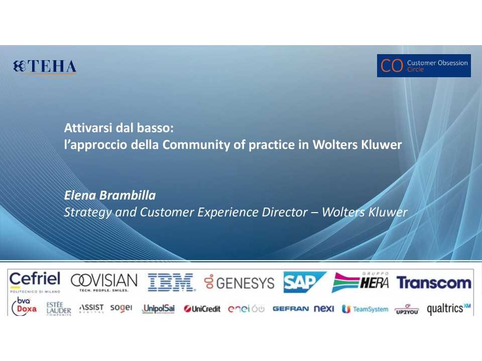 PHYGITAL WORKSHOP
Leadership, Strategia, Mindset e Trasformazione Customer Obsessed