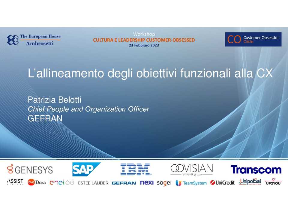 05_Gefran way e declinazione obiettivi CX_Belotti