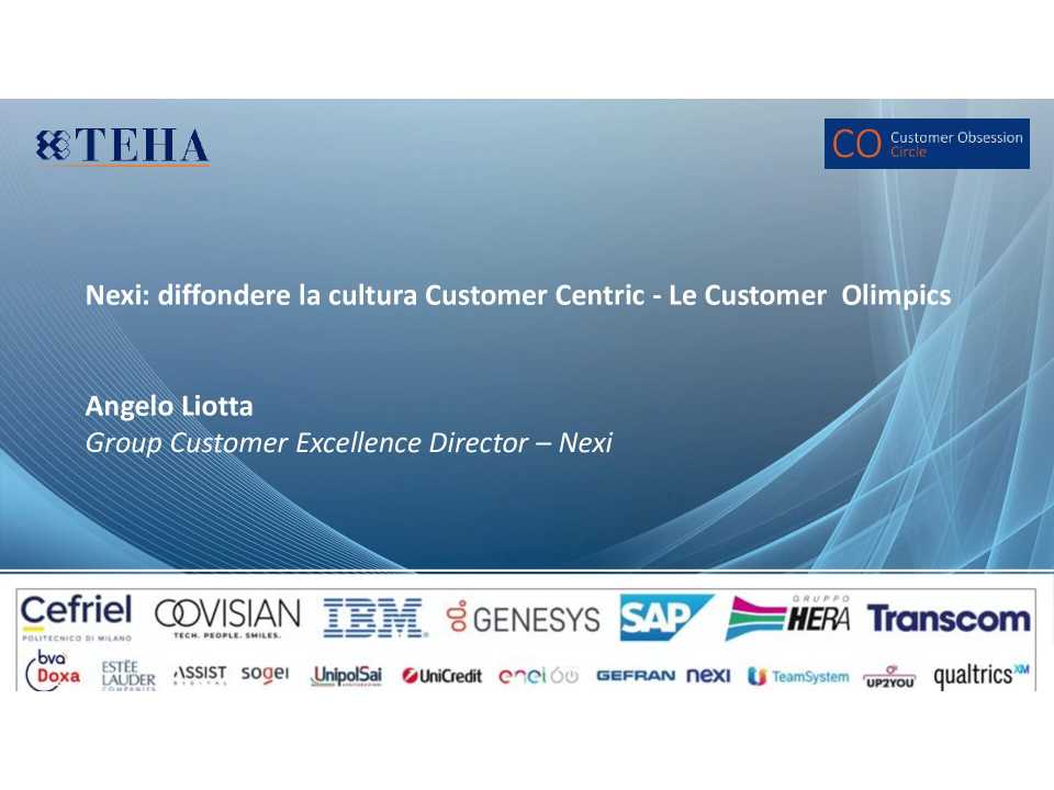 PHYGITAL WORKSHOP
Leadership, Strategia, Mindset e Trasformazione Customer Obsessed
