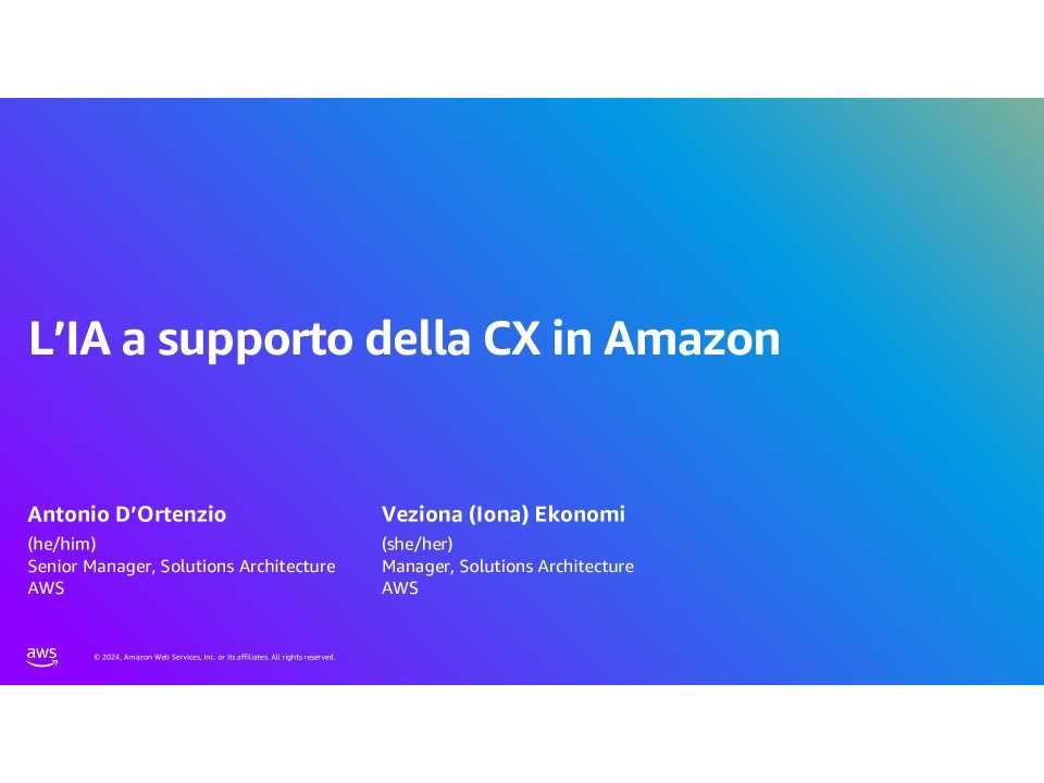 L’IA a supporto della CX in Amazon