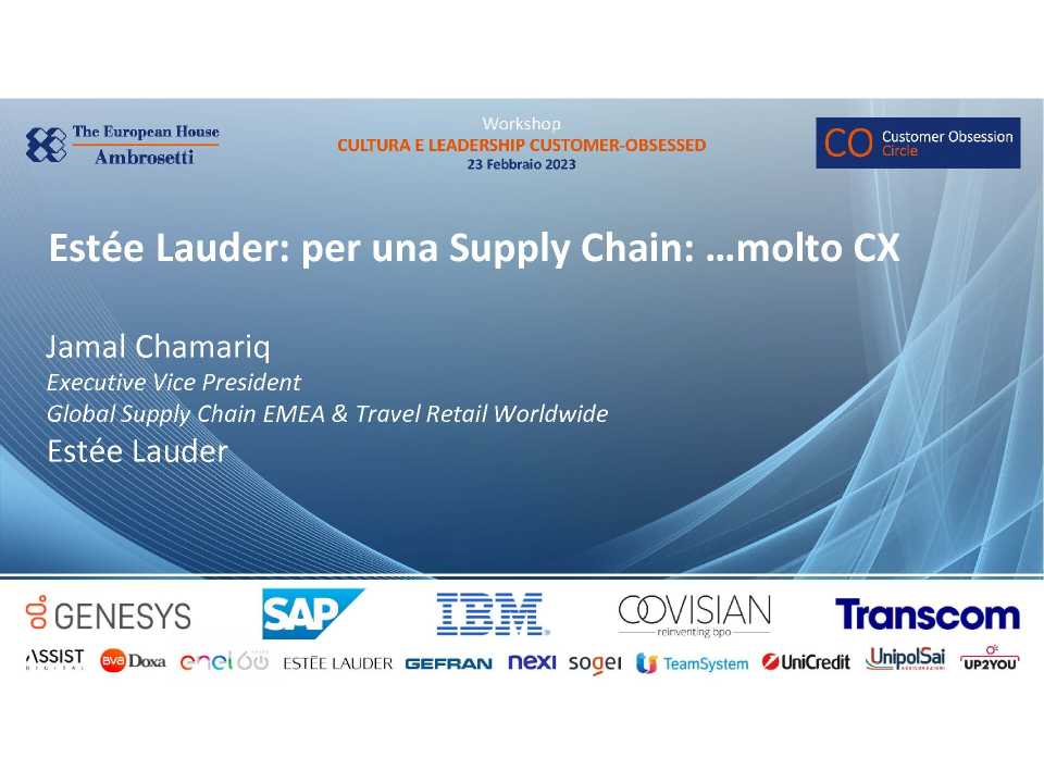 06_EsteeLauder_Supply Chain driving CX_Chamariq