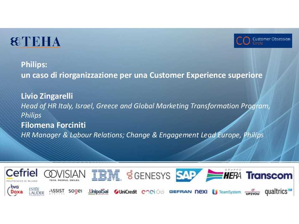 PHYGITAL WORKSHOP
Leadership, Strategia, Mindset e Trasformazione Customer Obsessed