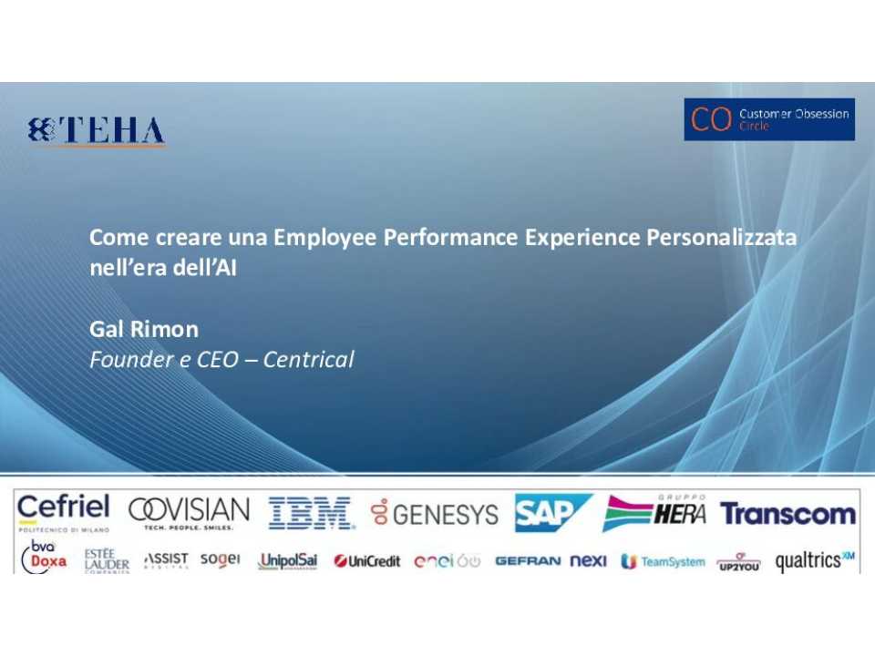 Come creare una Employee Performance Experience Personalizzata nell’era dell’AI